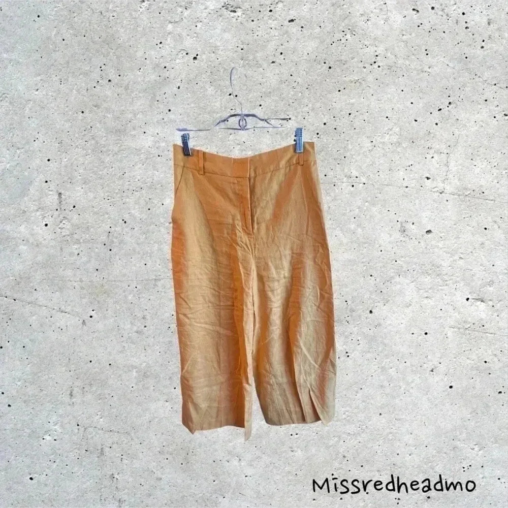 Worthington Wide-Length Linen Pants - Small